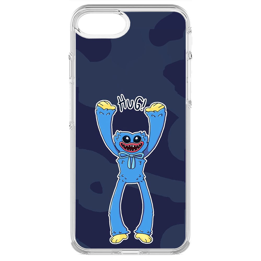 

Чехол-накладка Krutoff Clear Case Хаги Ваги Обнимашки для iPhone 6, Прозрачный