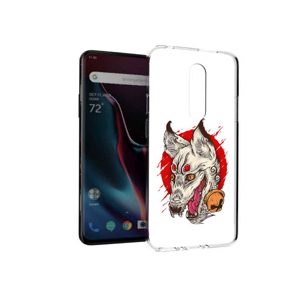 

Чехол MyPads Tocco для OnePlus 7 Pro страшная собака (PT139735.130.627), Прозрачный, Tocco