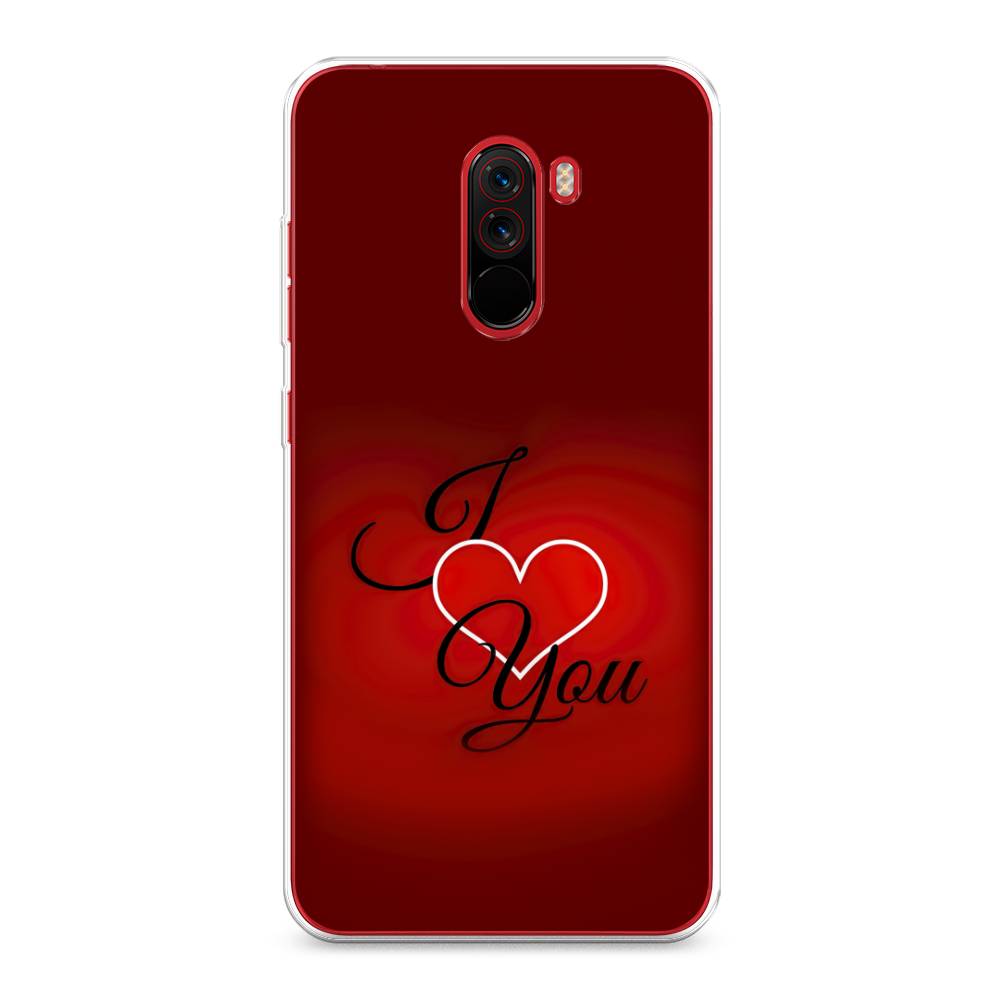 

Чехол Awog на Xiaomi Pocophone F1 "I love you 3", Разноцветный, 34450-6