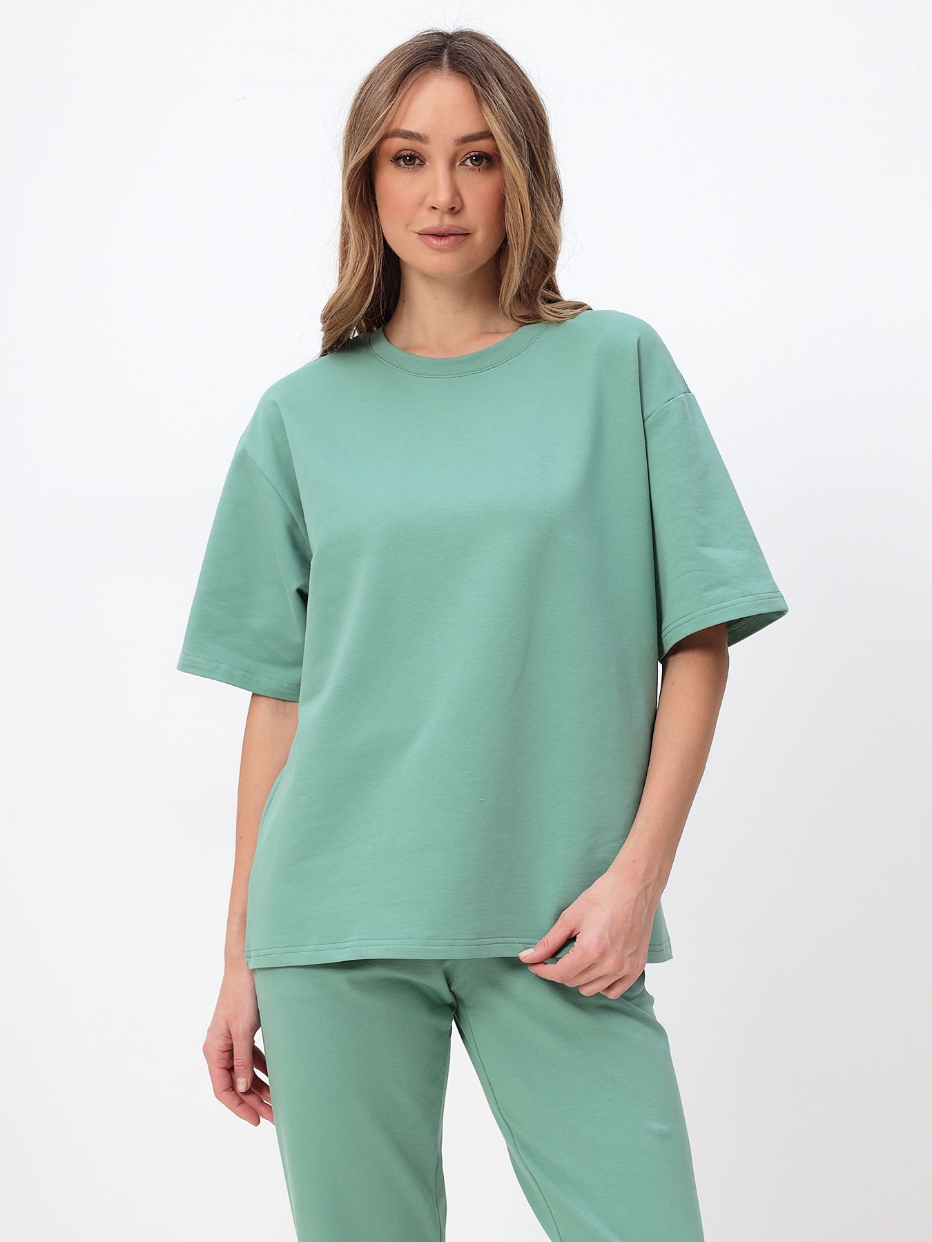 

Футболка женская MOM №1 MOM-2151 зеленая 3XL, Зеленый, MOM-2151