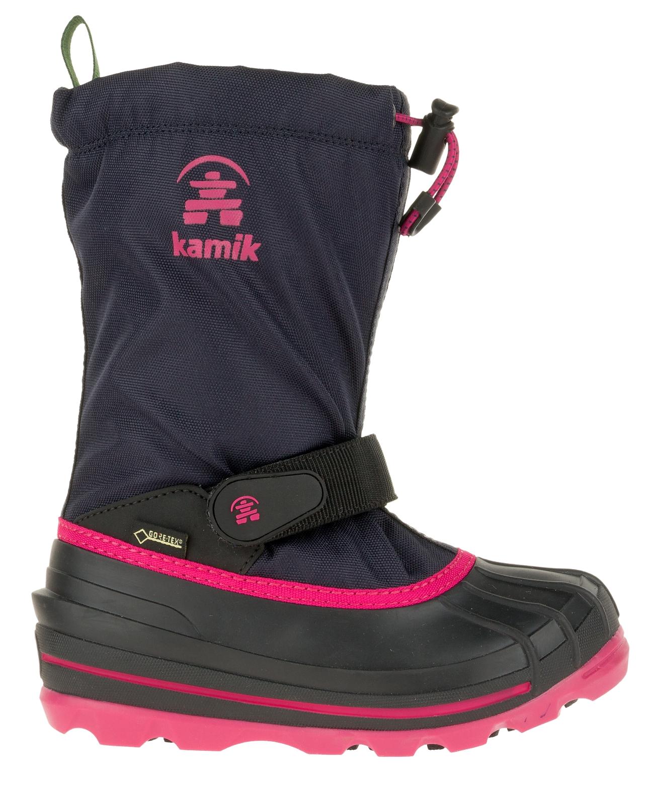 фото Сапоги kamik waterbug8g kids navy/rose р. 28-29