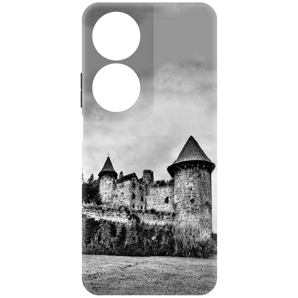 Чехол-накладка Krutoff Soft Case Старый замок для Honor X7b черный