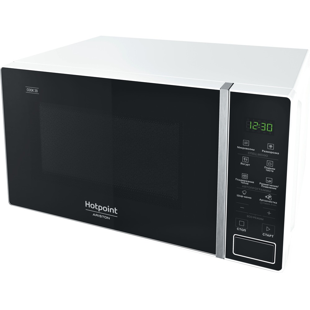 Микроволновая печь соло HotPoint MWHA 201 W белый, черный микроволновая печь соло samsung ms23t5018ag bw белый