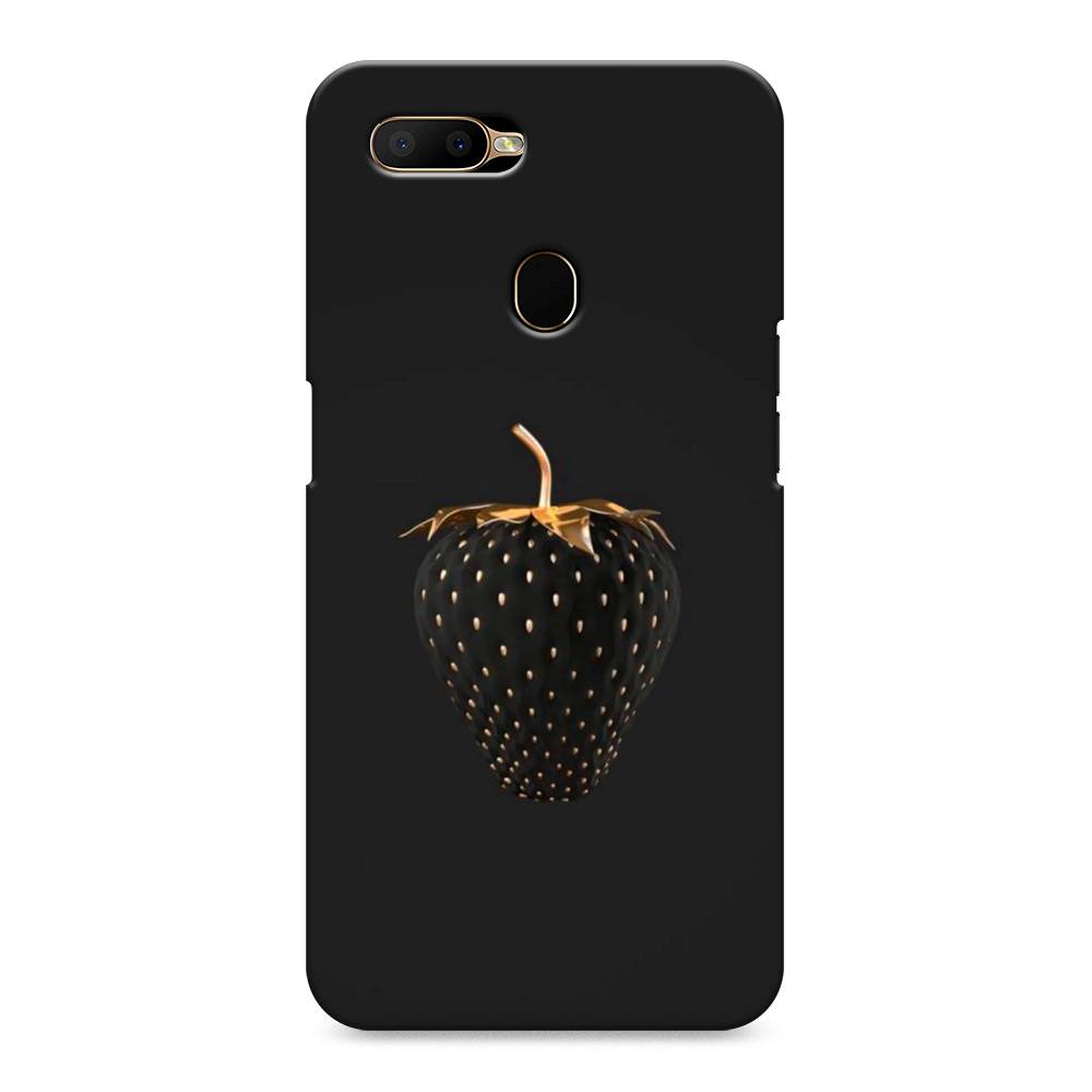 

Пластиковый чехол "Черно-золотая клубника" на Oppo A5s, 252320-7
