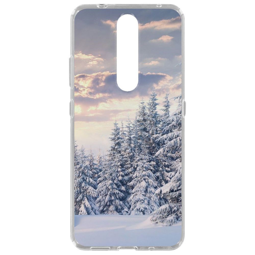 

Чехол-накладка Krutoff Clear Case Снежный пейзаж для Nokia 2.4, Прозрачный