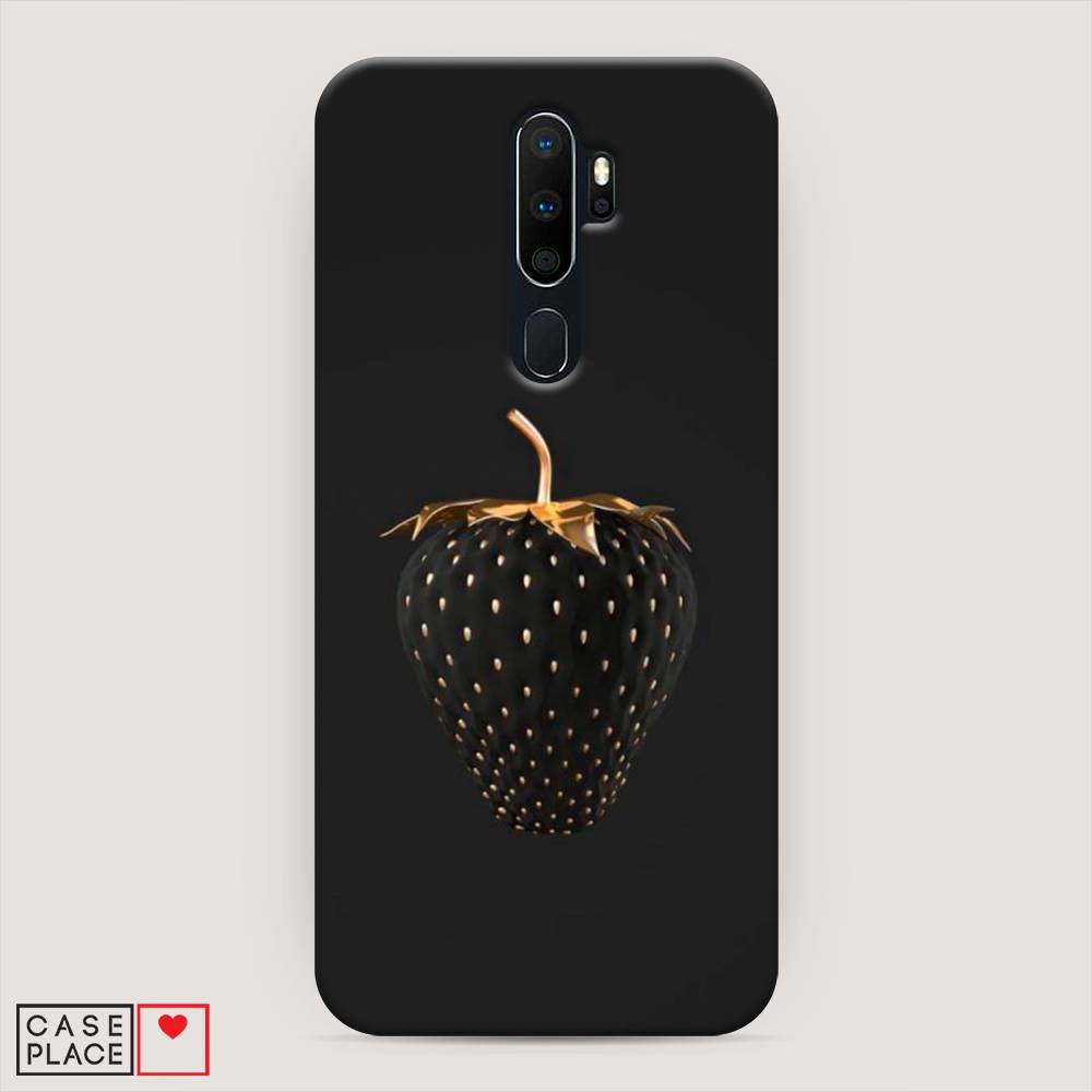 

Пластиковый чехол "Черно-золотая клубника" на Oppo A9 (2020), 251920-7