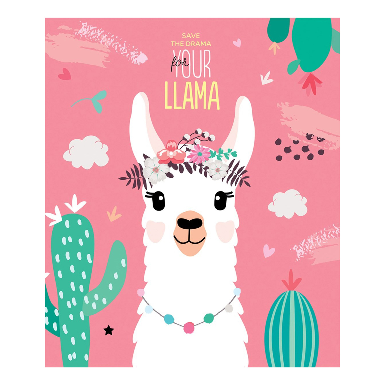 

Тетрадь общая в клетку ArtSpace Funny Lama, 40 л., 1 шт.