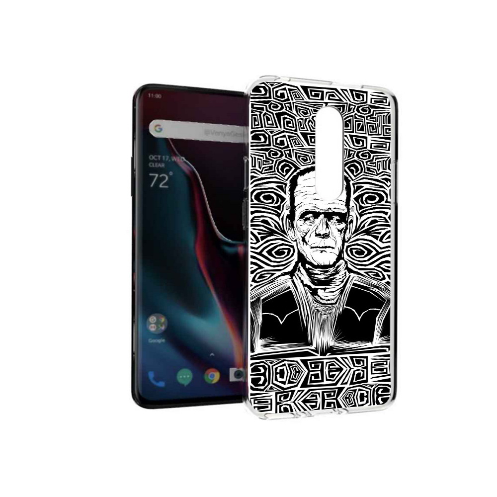 

Чехол MyPads Tocco для OnePlus 7 Pro франкенштейн черно белый (PT139735.130.661), Прозрачный, Tocco