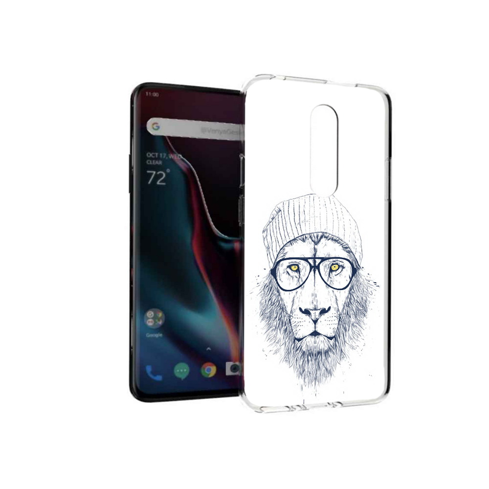 

Чехол MyPads Tocco для OnePlus 7 Pro хиппи лев (PT139735.130.663), Прозрачный, Tocco
