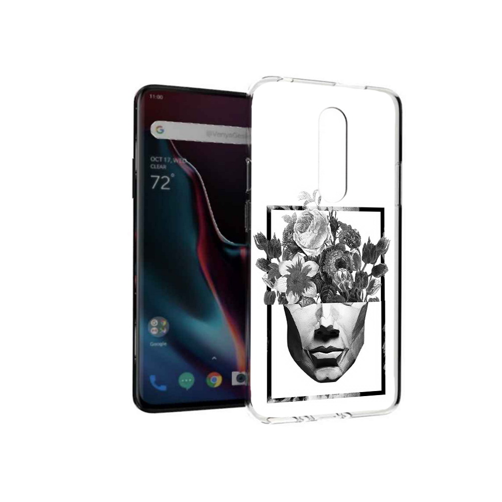 

Чехол MyPads Tocco для OnePlus 7 Pro черно белая ваза в абстракции (PT139735.130.678), Прозрачный, Tocco