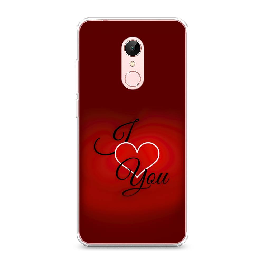 

Чехол Awog на Xiaomi Redmi 5 "I love you 3", Разноцветный, 33050-6