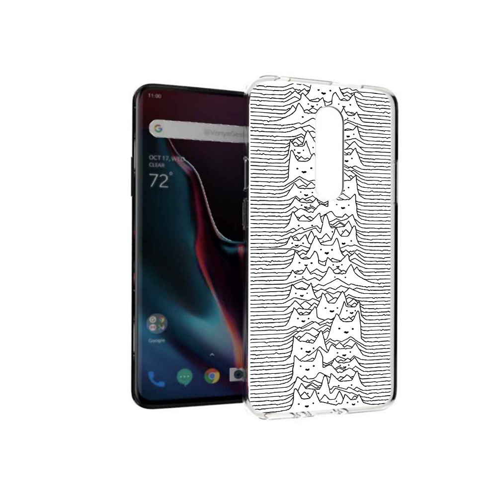 

Чехол MyPads Tocco для OnePlus 7 Pro черно белые коты 3D (PT139735.130.682), Прозрачный, Tocco