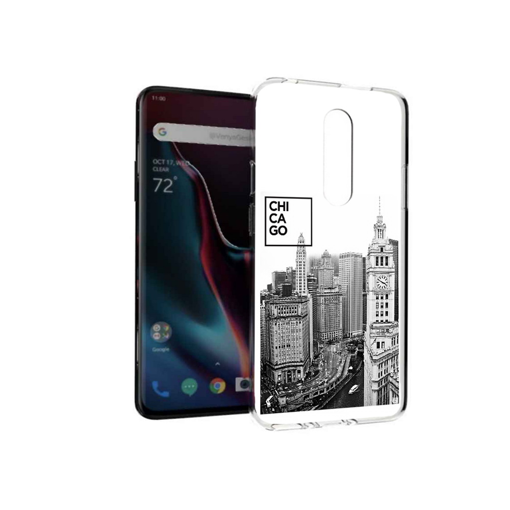 

Чехол MyPads Tocco для OnePlus 7 Pro черно белый чикаго (PT139735.130.689), Прозрачный, Tocco