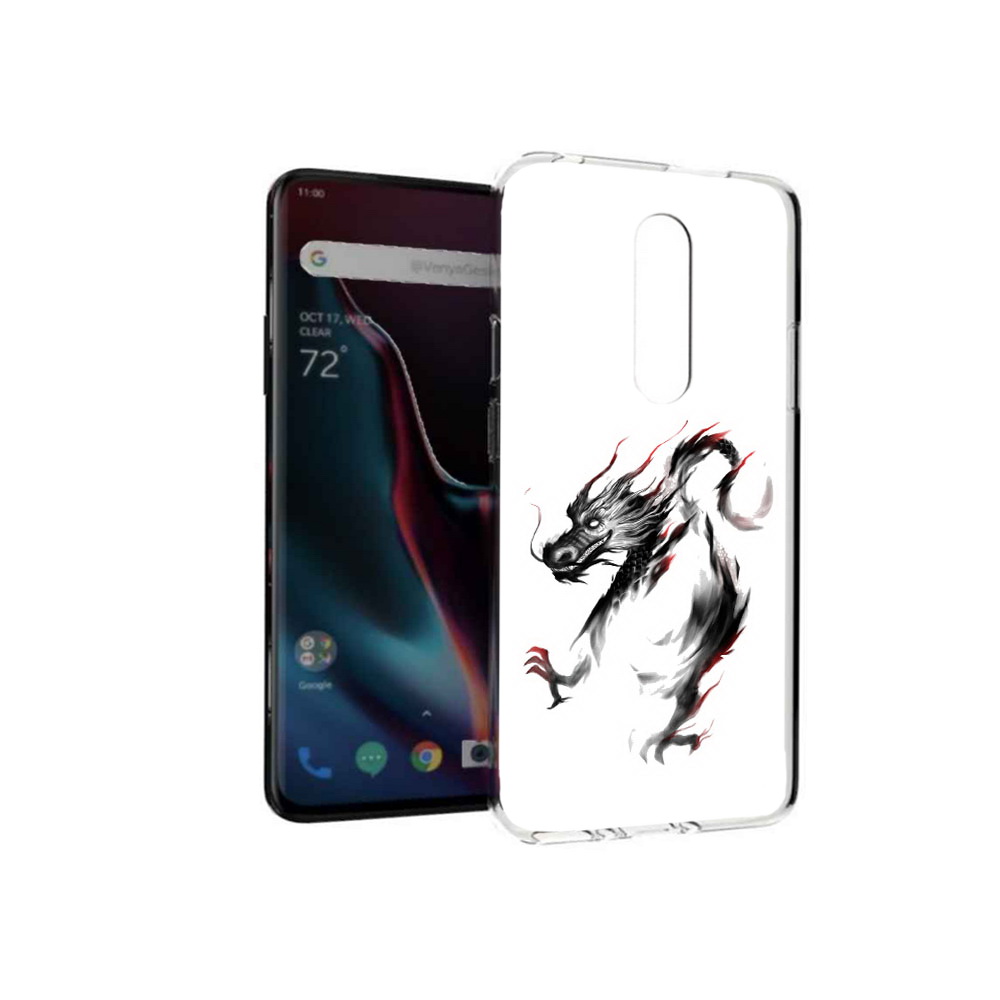 

Чехол MyPads Tocco для OnePlus 7 Pro черный дракон (PT139735.130.690), Прозрачный, Tocco