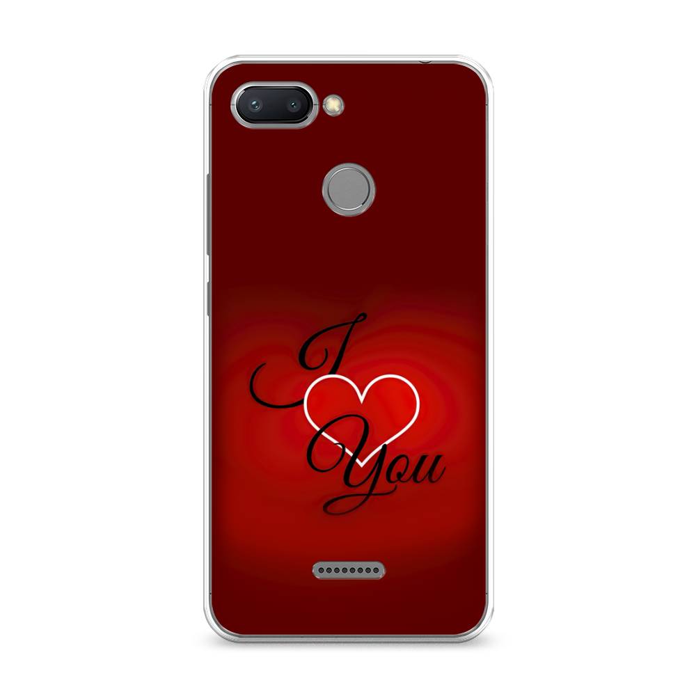 

Чехол Awog на Xiaomi Redmi 6 "I love you 3", Разноцветный, 33850-6