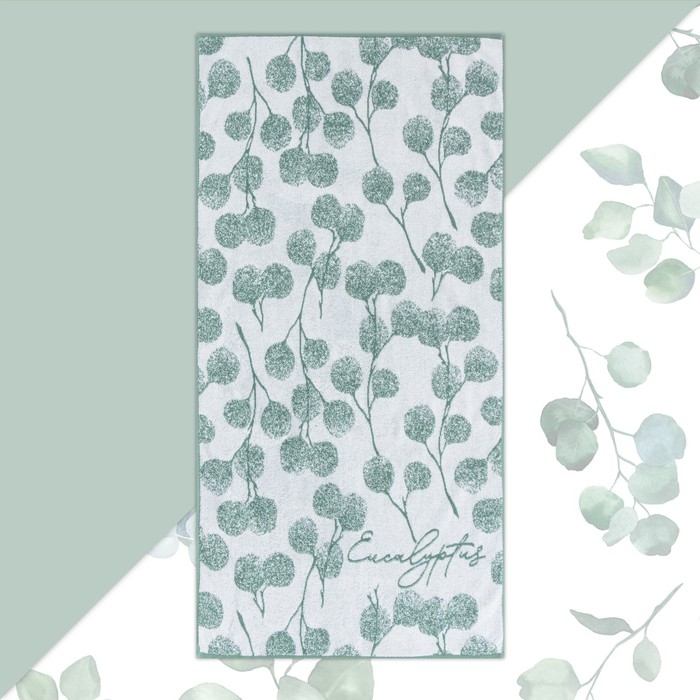 

Полотенце банное Этель Eucalyptus 7321674 хлопок, 130x70, зеленый, 1 шт, Eucalyptus
