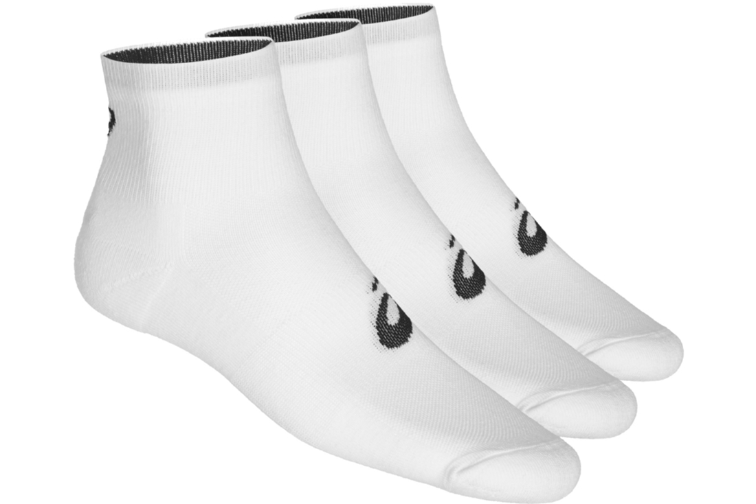 фото Носки женские asics 3ppk quarter sock белые 35-38