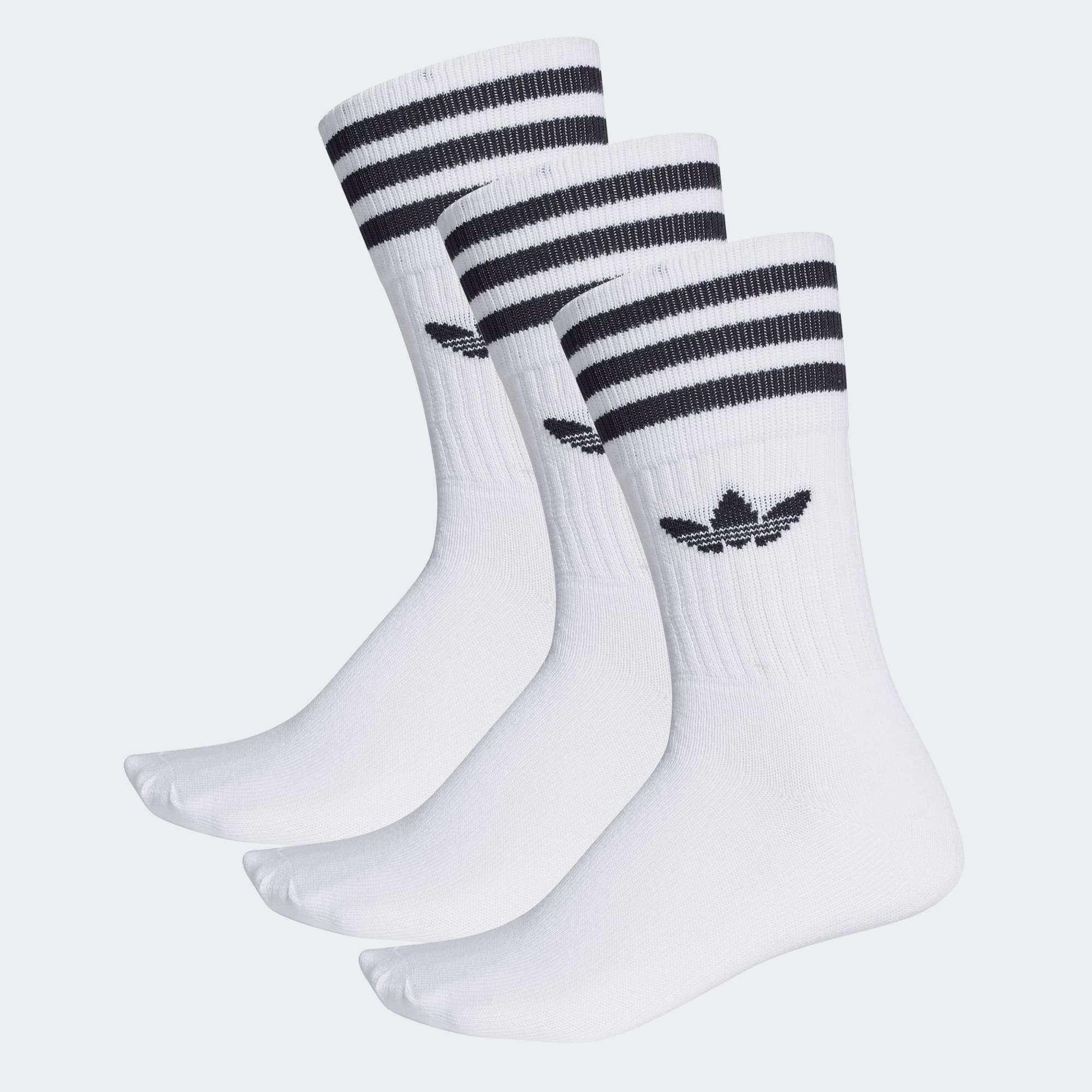 

Носки женские Adidas Solid Crew Sock белые 35-38, Solid Crew Sock