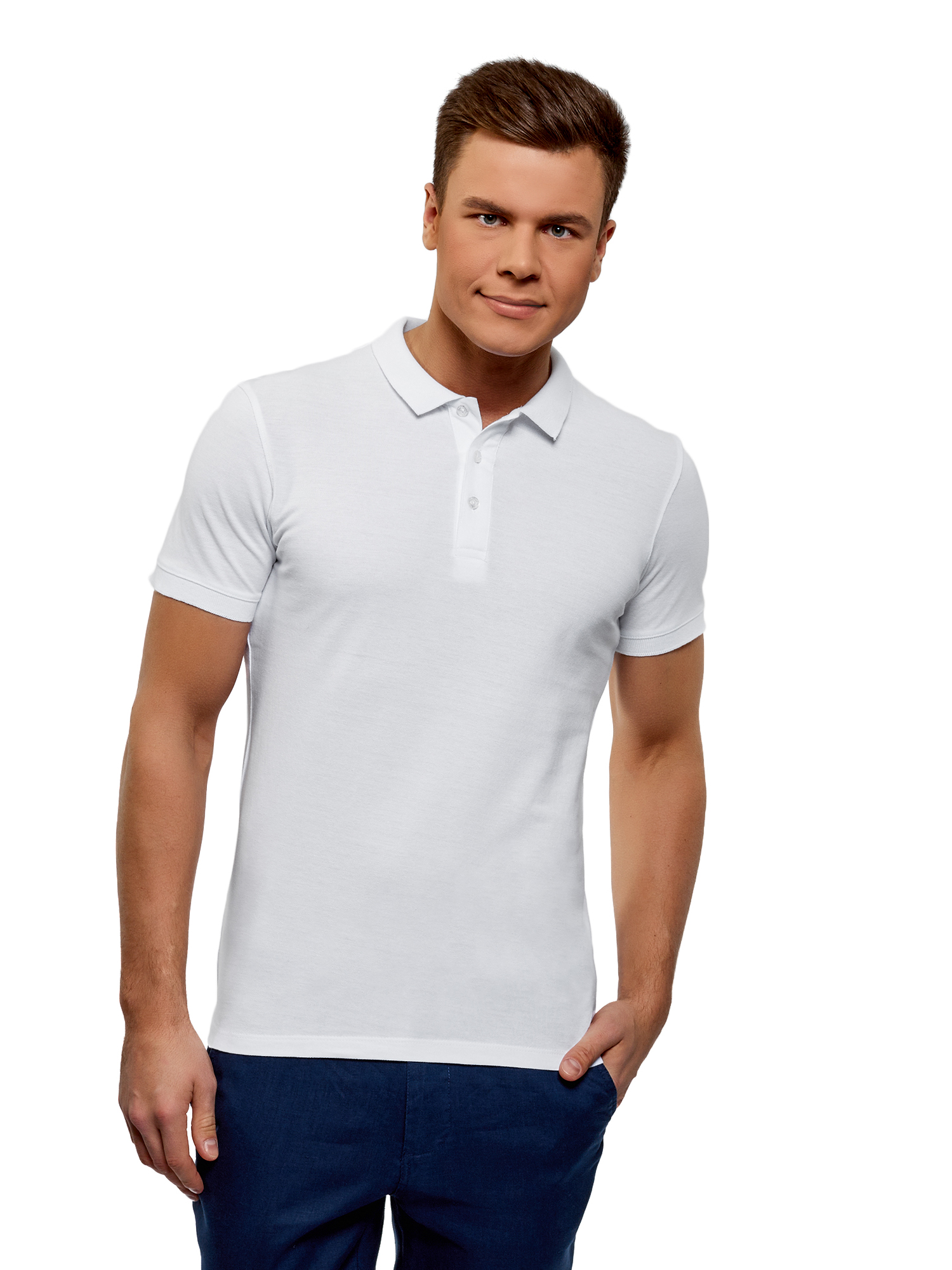 

Футболка мужская oodji 5B422001T2 белая L, 5B422001T2