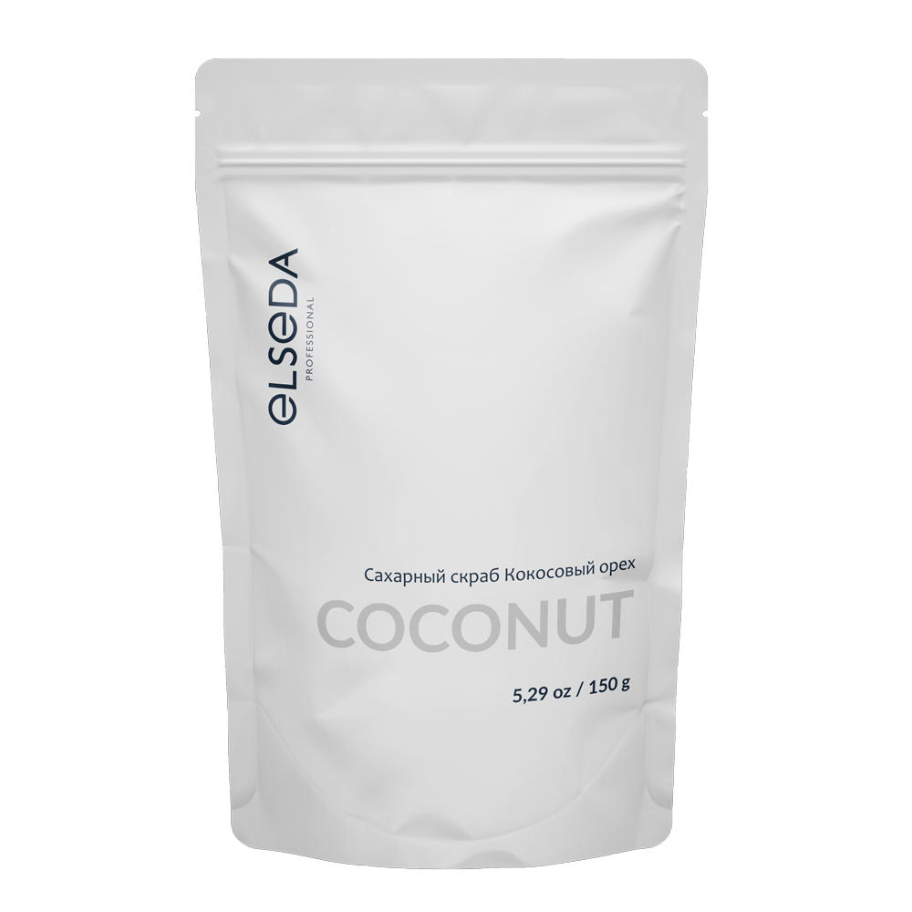 Сахарный скраб кокосовый орех Elseda Professional, 150гр