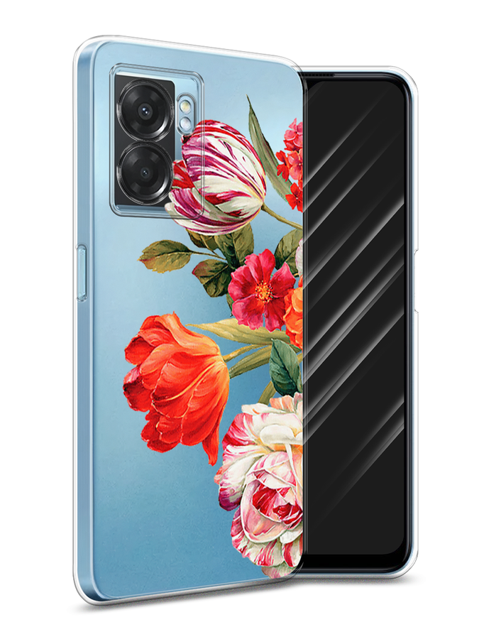 

Чехол Awog на Oppo A57 5G/A56s/OnePlus Nord N300 5G "Весенний букет", Разноцветный, 2510250-8