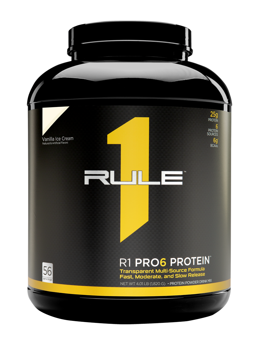 фото Протеин многокомпонентный rule one pro6 protein "ванильное мороженое" (1,8 кг) rule one proteins