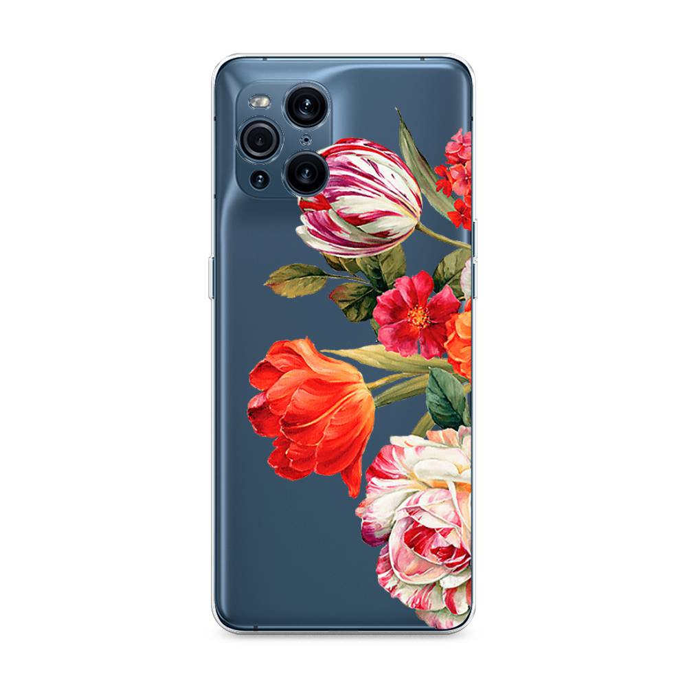 

Чехол Awog на Oppo Find X3 Pro "Весенний букет", Разноцветный, 255750-8