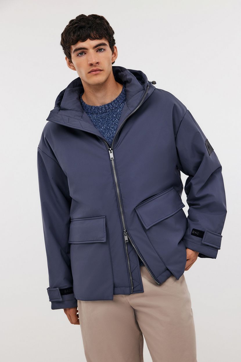 

Зимняя куртка мужская Baon B5324504 синяя 3XL, Синий, B5324504