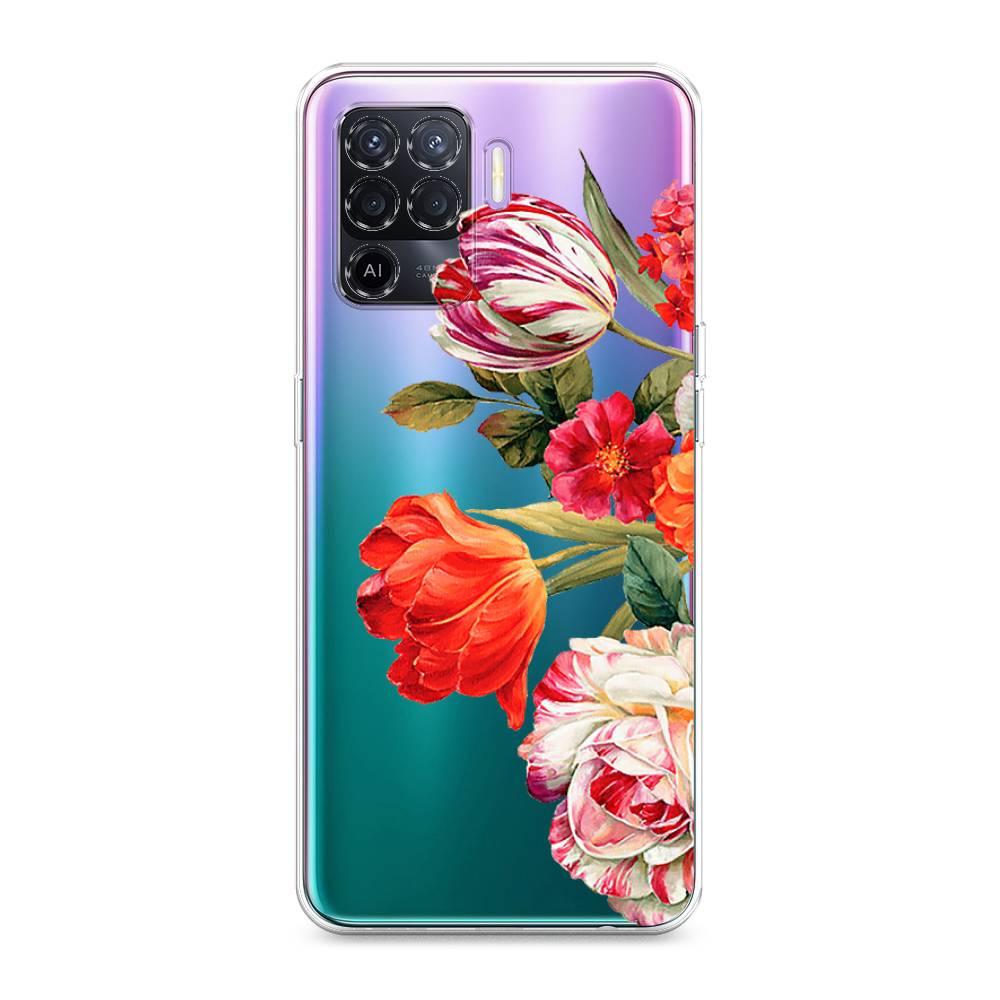

Чехол Awog на Oppo Reno 5 Lite "Весенний букет", Разноцветный, 255150-8