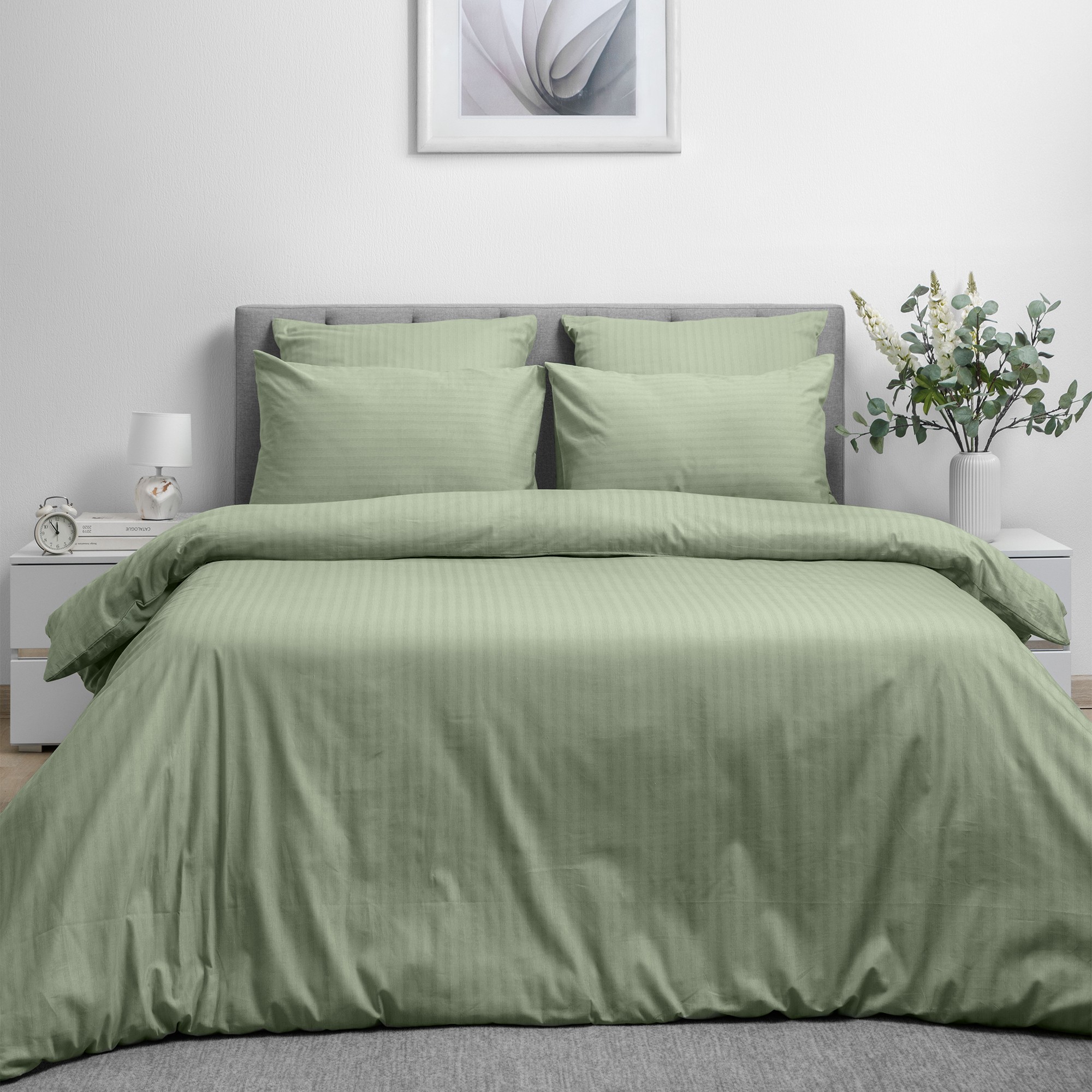 

Комплект постельного белья Волшебная Ночь Семейный нав. 50х70 Smoke Green