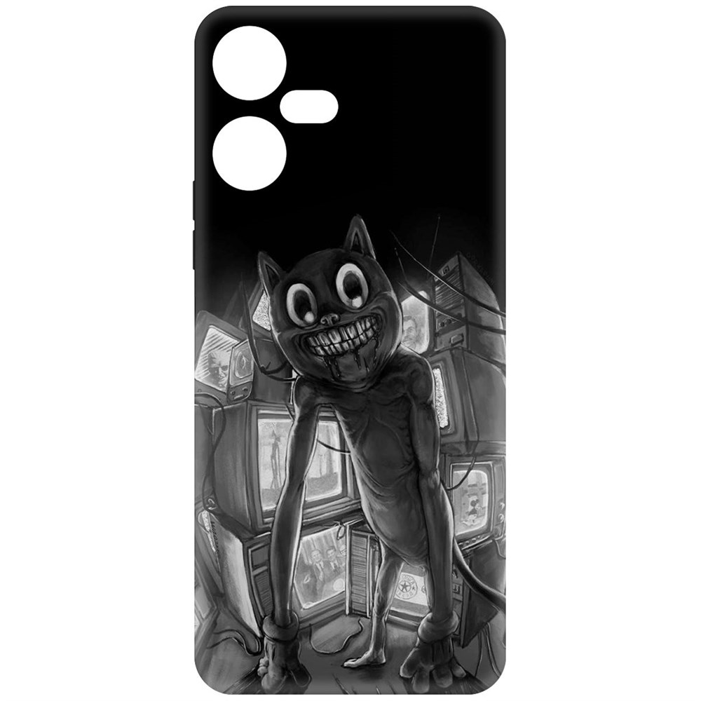

Чехол-накладка Krutoff Soft Case Хаги Ваги - Картун Кэт для Tecno Pova Neo 3 черный