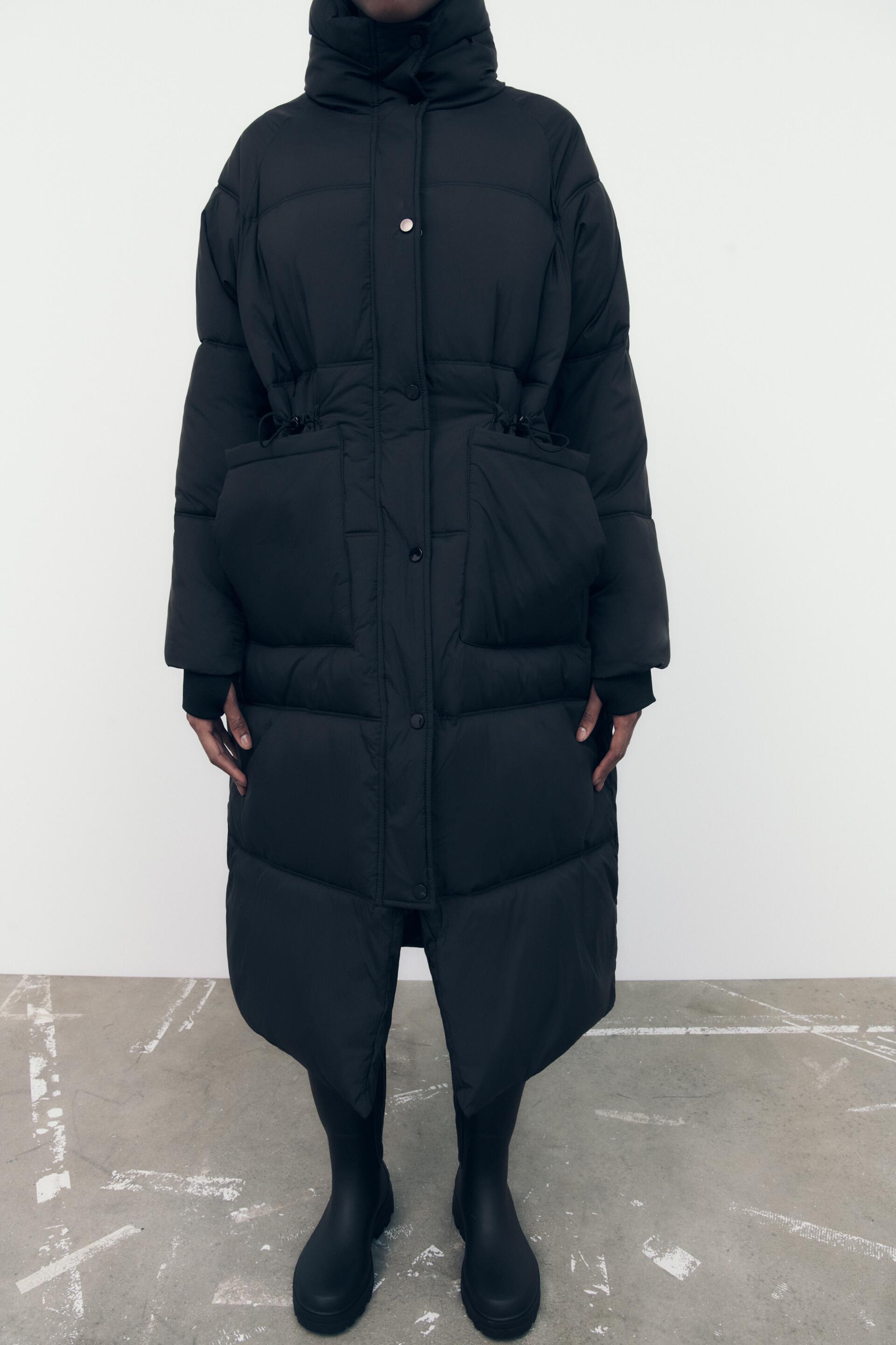 

Пальто женское ZARA 00518244 черное L, 00518244