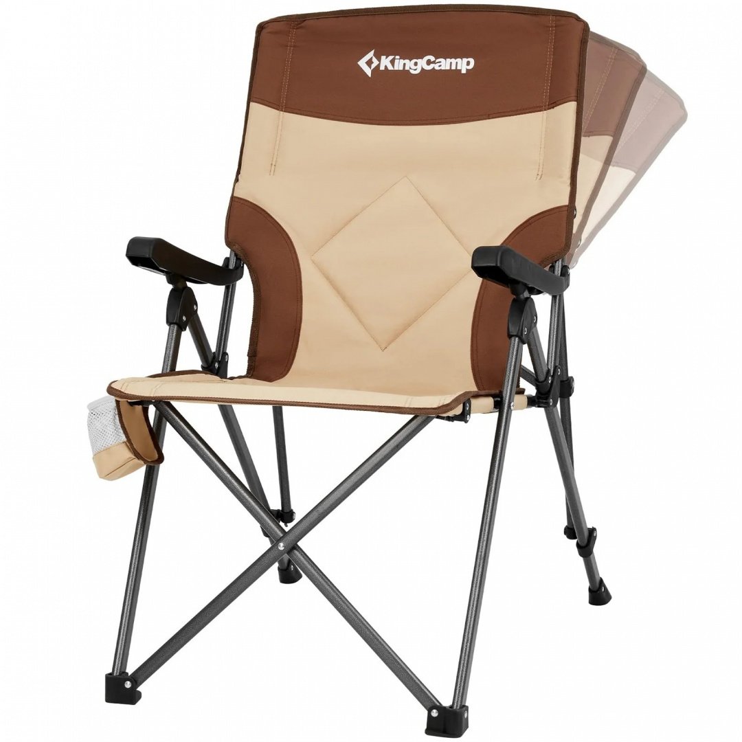 Кресло складное сталь KingCamp 2225 Polar C30 84х59х101см бежевый-коричневый 12780₽