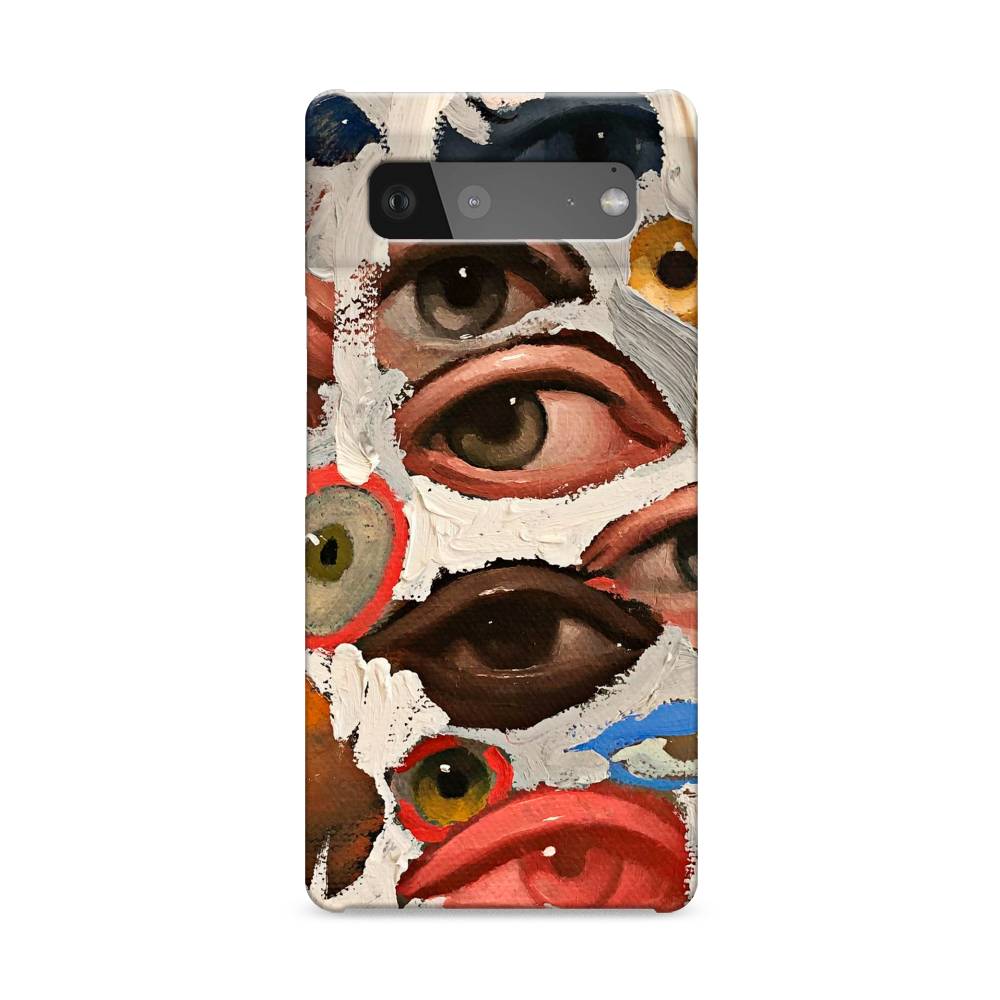 

Пластиковый чехол "Глаза масляная живопись" на Google Pixel 6, 270820-5