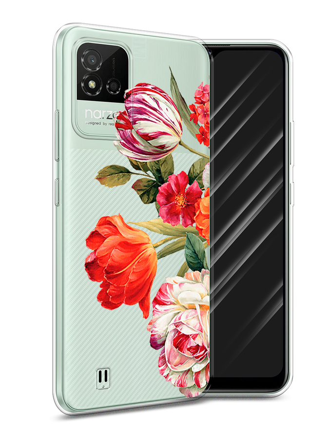 

Чехол Awog на Realme Narzo 50i "Весенний букет", Разноцветный, 2510050-8