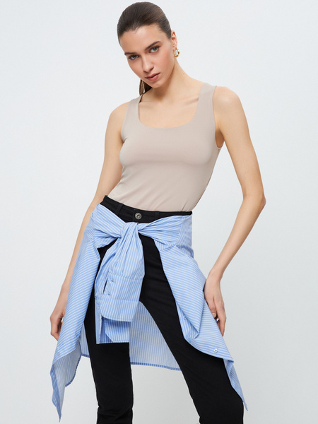 

Майка женская ZARINA 3123519400 бежевая M, 3123519400