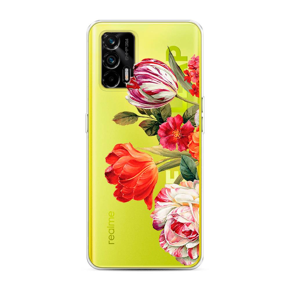 

Чехол Awog на Realme Q3 Pro "Весенний букет", Разноцветный, 256550-8