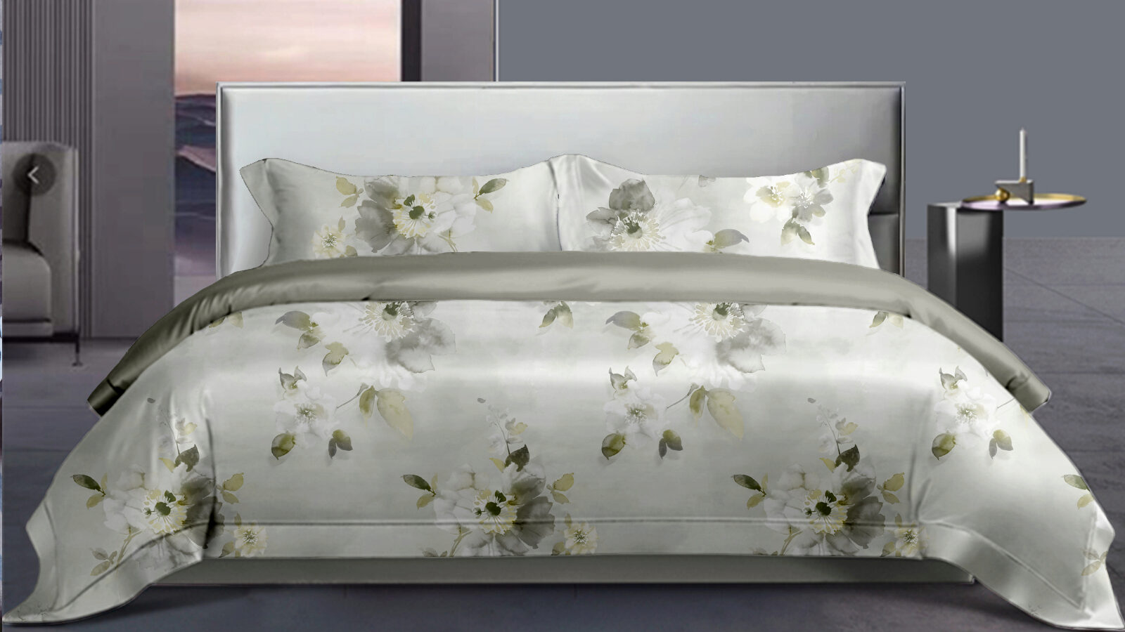 Комплект постельного белья Trend Tencel Silver 140x205 см