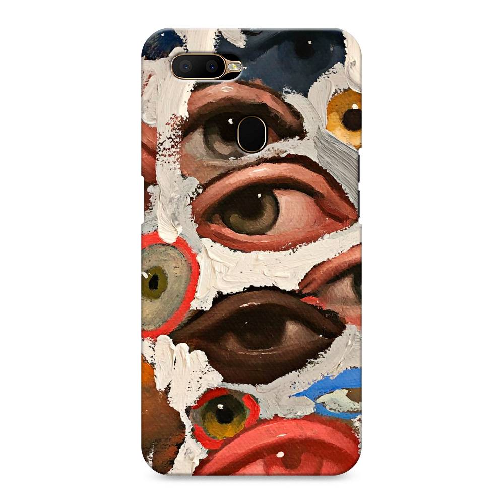 

Пластиковый чехол "Глаза масляная живопись" на Oppo A5s, 252320-5