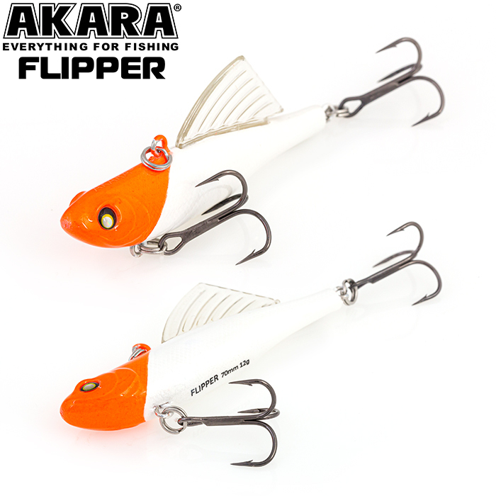 

Воблер Akara раттлин Flipper 70 мм 12 гр 3/7 oz 2,8 in A 3, Разноцветный, Flipper