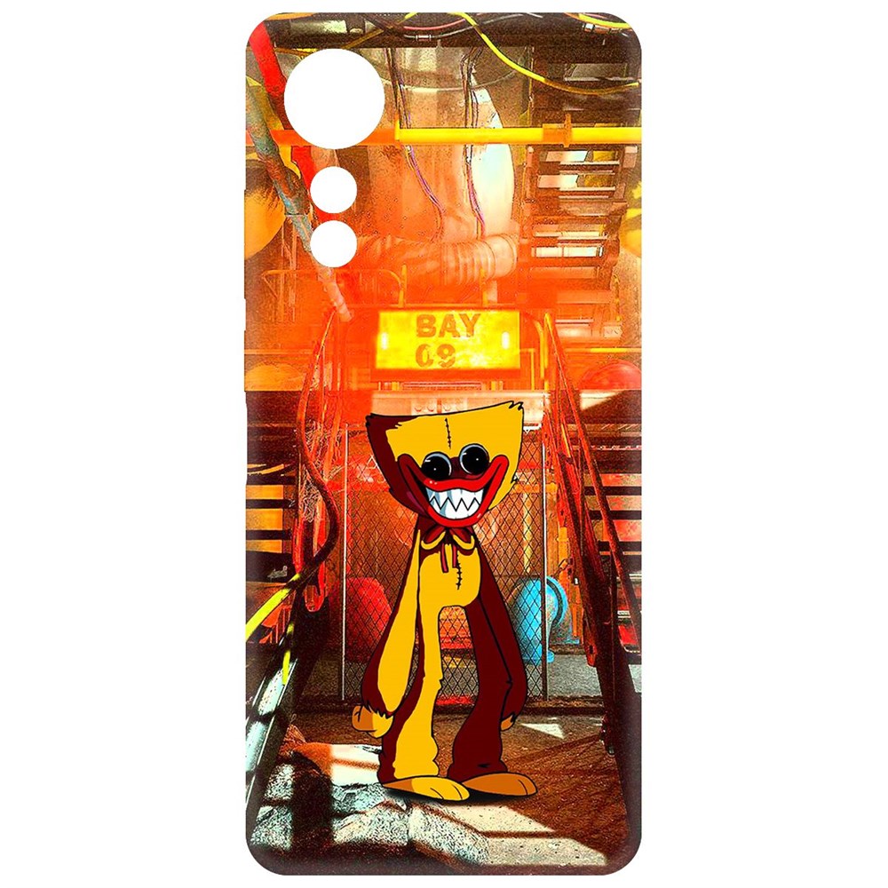 

Чехол-накладка Krutoff Soft Case Хаги Ваги Желтый для Oppo A78 4G черный