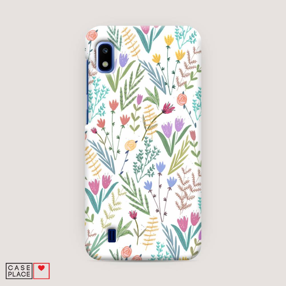 

Пластиковый чехол "Полевые цветы рисунок" на Samsung Galaxy A10, 27920-6