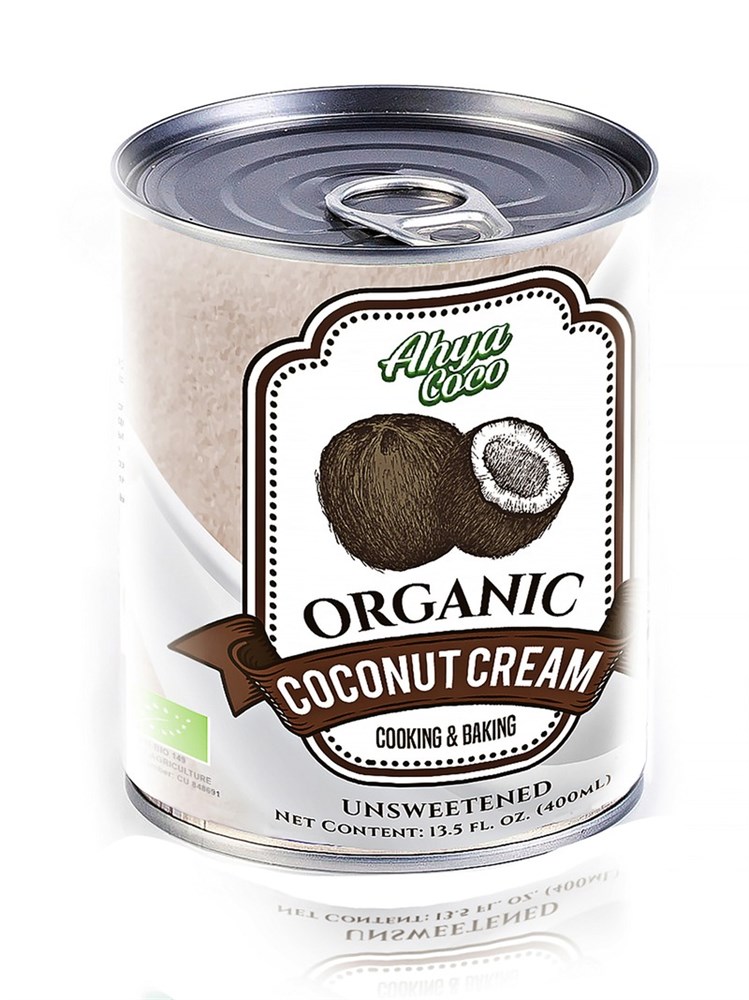 

Organic Кокосовые сливки Ahya (жирн. 20-22%), 400мл