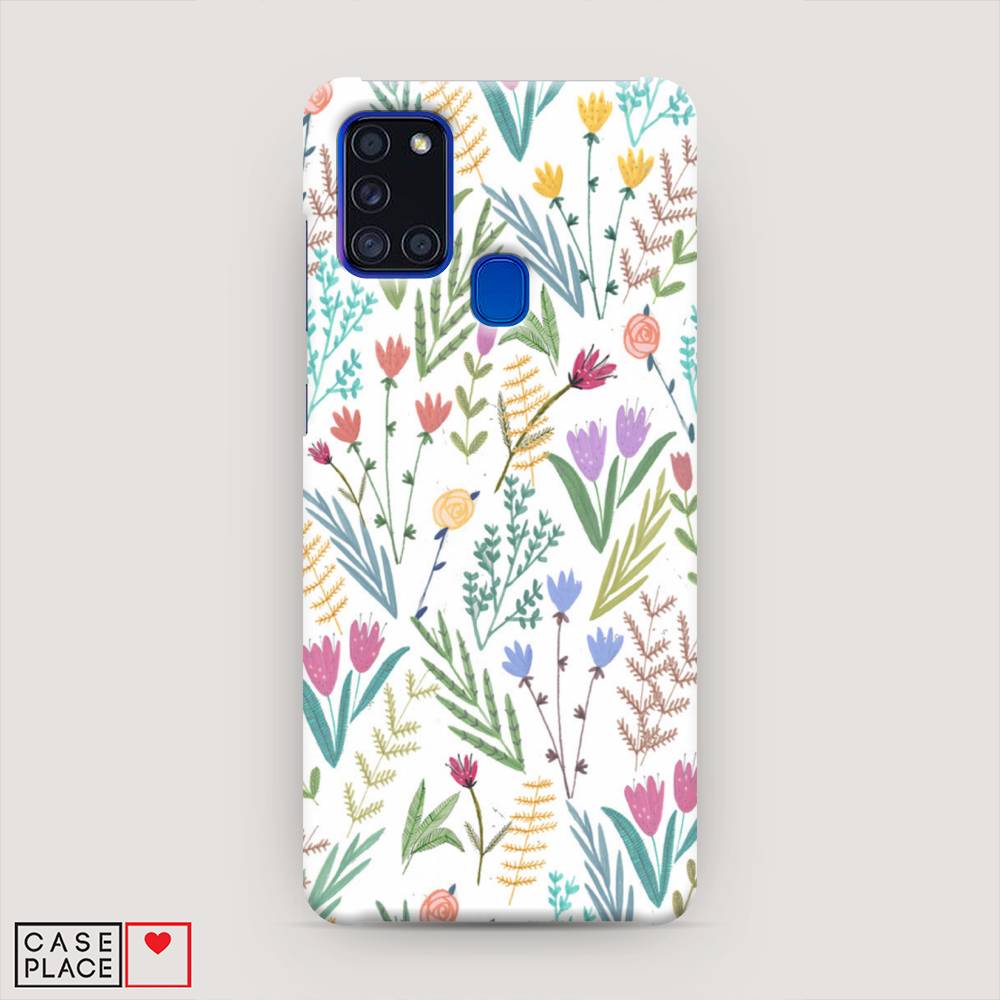 

Пластиковый чехол "Полевые цветы рисунок" на Samsung Galaxy A21s, 2100220-6