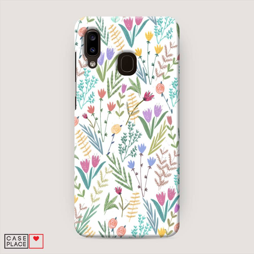 

Пластиковый чехол "Полевые цветы рисунок" на Samsung Galaxy A30, 27520-6