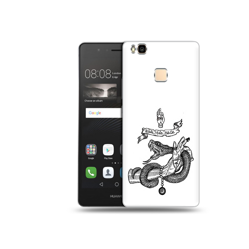 

Чехол MyPads Tocco для Huawei P9 Lite змея на руке рисунок (PT74547.57.366), Прозрачный, Tocco