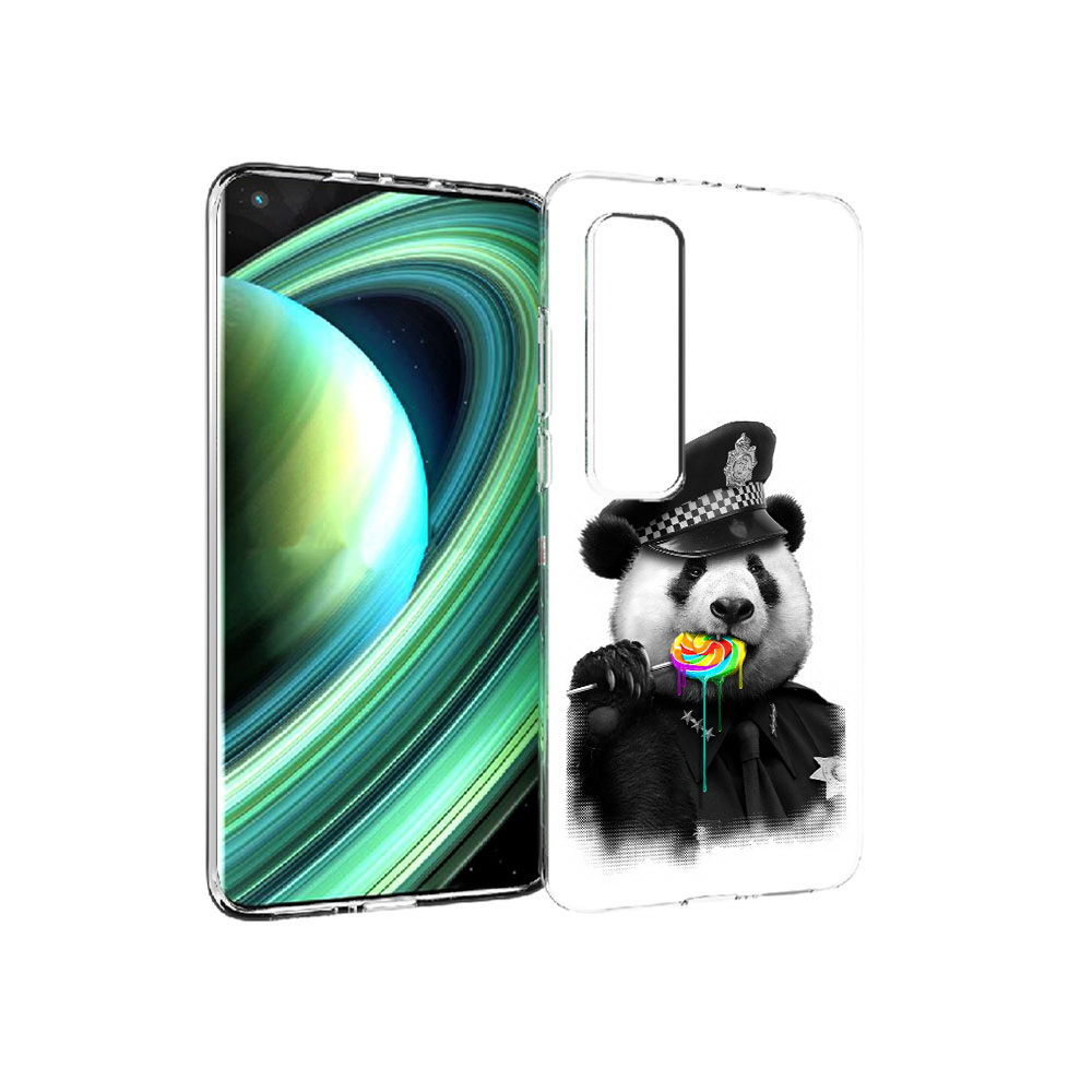 

Чехол MyPads Tocco для Xiaomi Mi 10 Ultra Панда полиция (PT156404.264.130), Прозрачный, Tocco