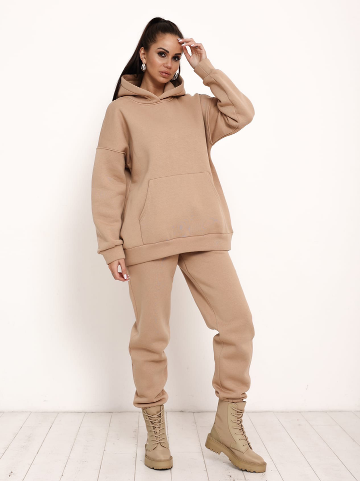 

Костюм женский DAZZLE STYLE Флис кенгуру бежевый S (42-44), Флис кенгуру