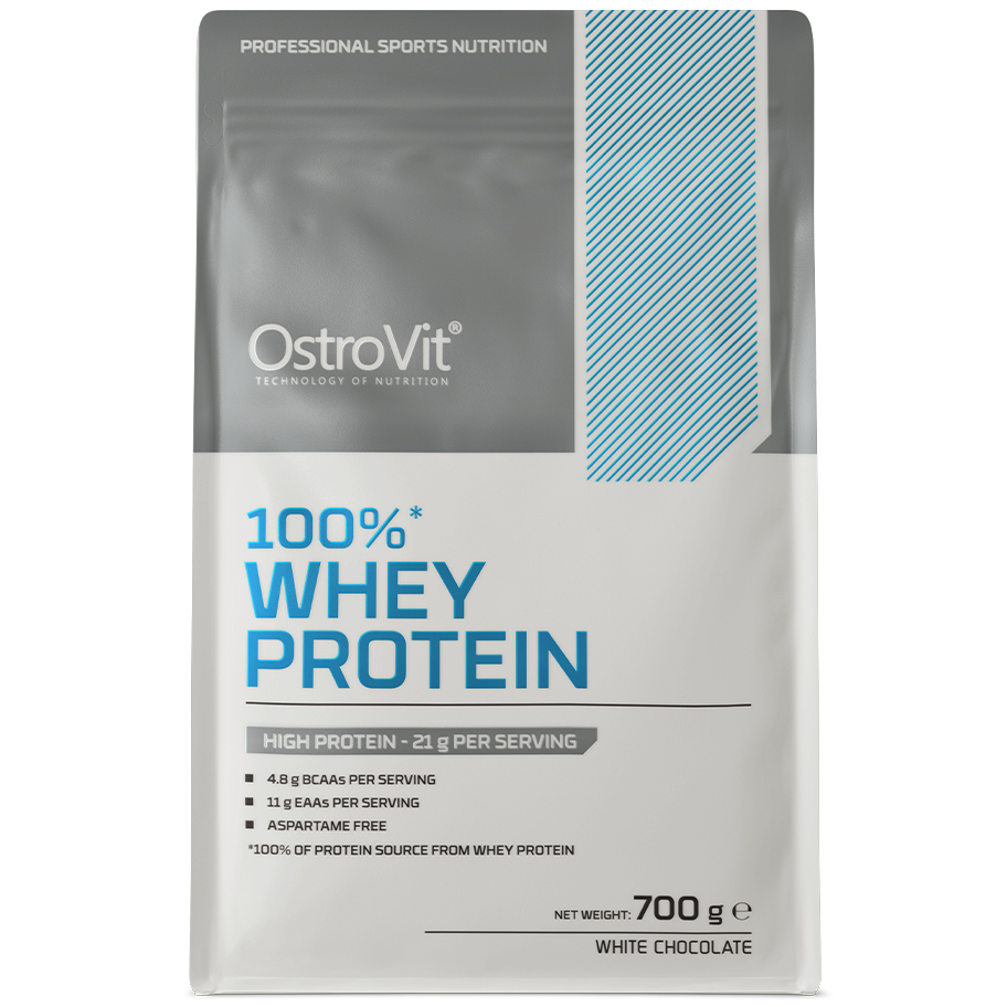 Сывороточный протеин OstroVit 100 Whey Protein 700 грамм белый шоколад 2624₽