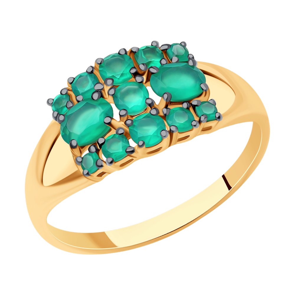 

Кольцо из красного золота р. , Diamant 51-310-01442-1, агат, 51-310-01442-1